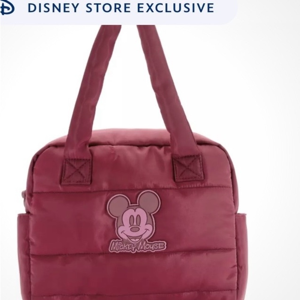 Mickey Mouse Quilted Satchel – Disney Store Exclusive NWT